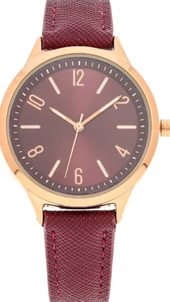 Bijou Brigitte Montre - Burgundy Bliss