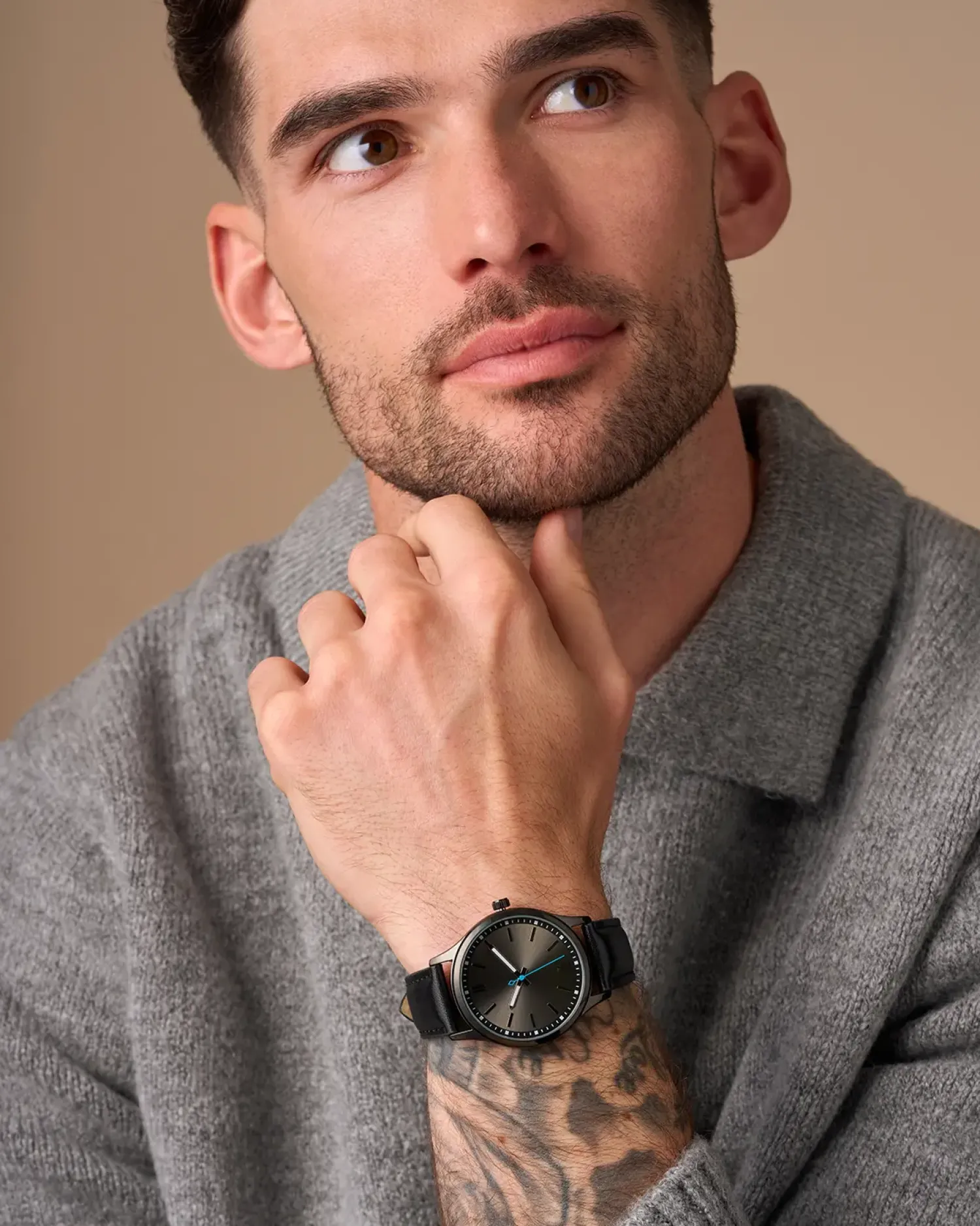 Bijou Brigitte Montre pour homme - Smoky Black Hot