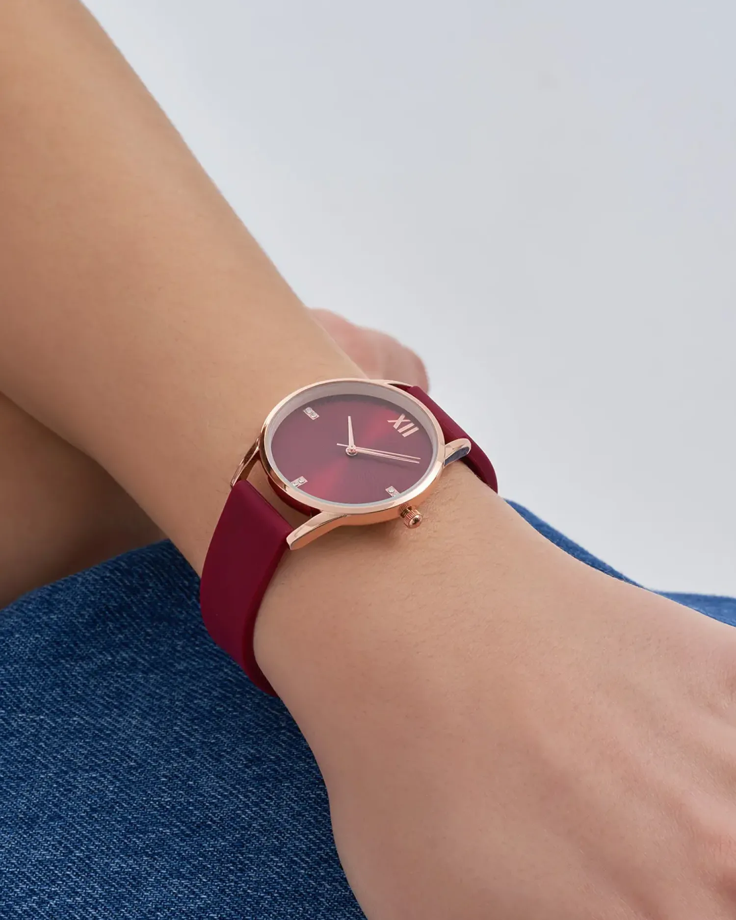 Bijou Brigitte Montre - Simple Burgundy