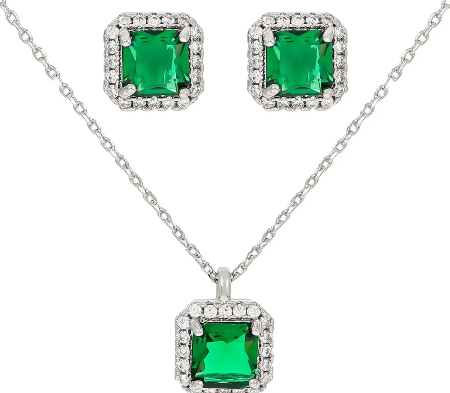 Bijou Brigitte Parure de bijoux - Emerald Zirkonia Discount