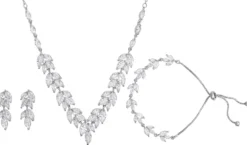 Bijou Brigitte Parure de bijoux - Zirconia Leaves Sale