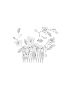Bijou Brigitte Peigne à cheveux - White Blossom New