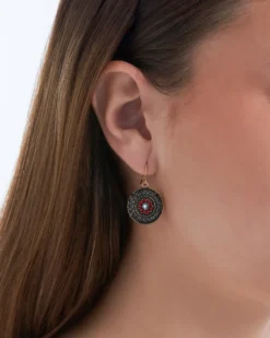 Bijou Brigitte Pendants d'oreilles - Brown Ornament Discount