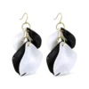 Bijou Brigitte Pendants d'oreilles - Monochrome Leaves Discount