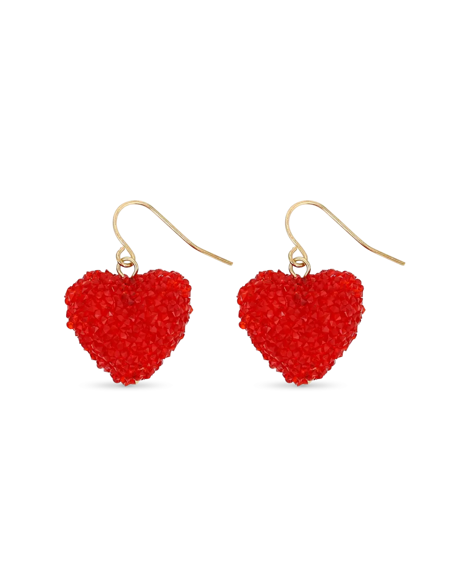 Bijou Brigitte Pendants d'oreilles - Red Hearts Discount