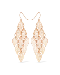 Bijou Brigitte Pendants d'oreilles - Rose Leaves