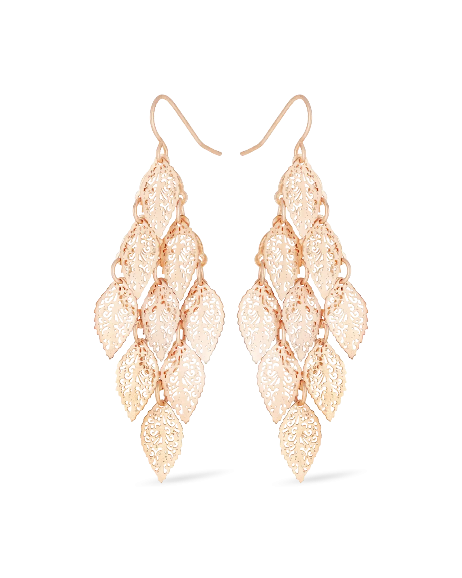 Bijou Brigitte Pendants d'oreilles - Rose Leaves