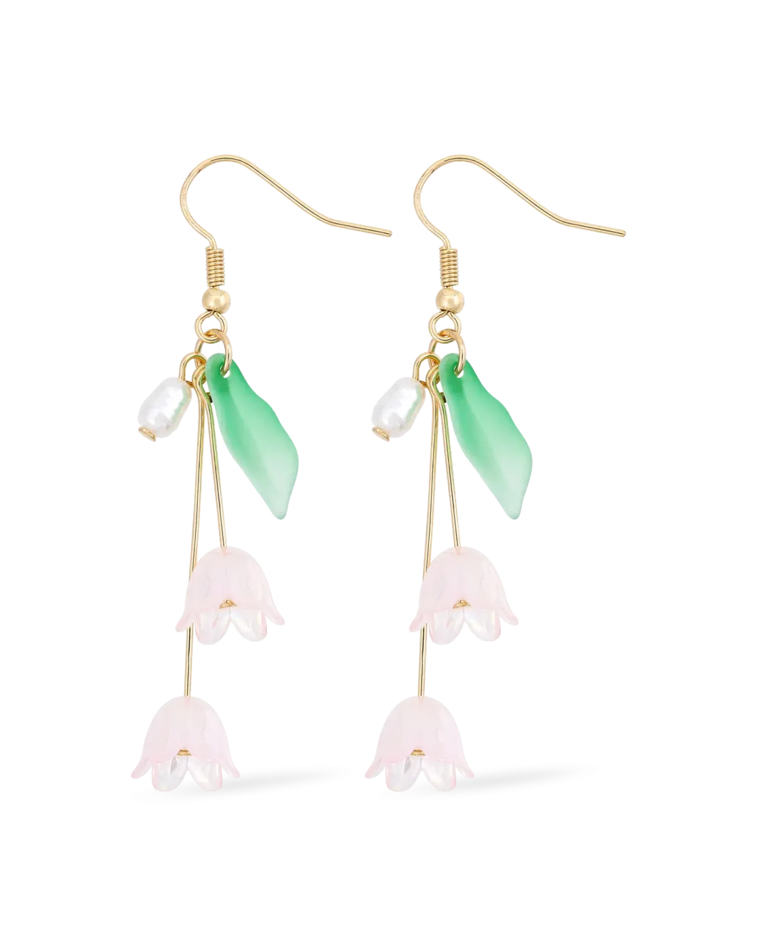 Bijou Brigitte Pendants d'oreilles - Rose Tulip