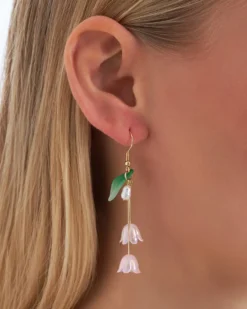 Bijou Brigitte Pendants d'oreilles - Rose Tulip