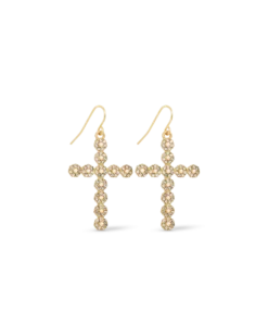 Bijou Brigitte Pendants d'oreilles - Sparkling Cross