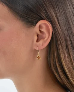 Bijou Brigitte Pendants d'oreilles - Sunny Amber Clearance
