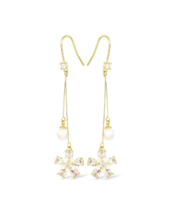 Bijou Brigitte Pendants d'oreilles - Zirconia Flowers Online