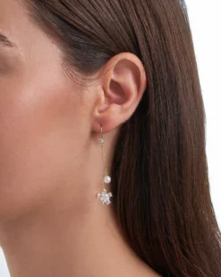 Bijou Brigitte Pendants d'oreilles - Zirconia Flowers Online