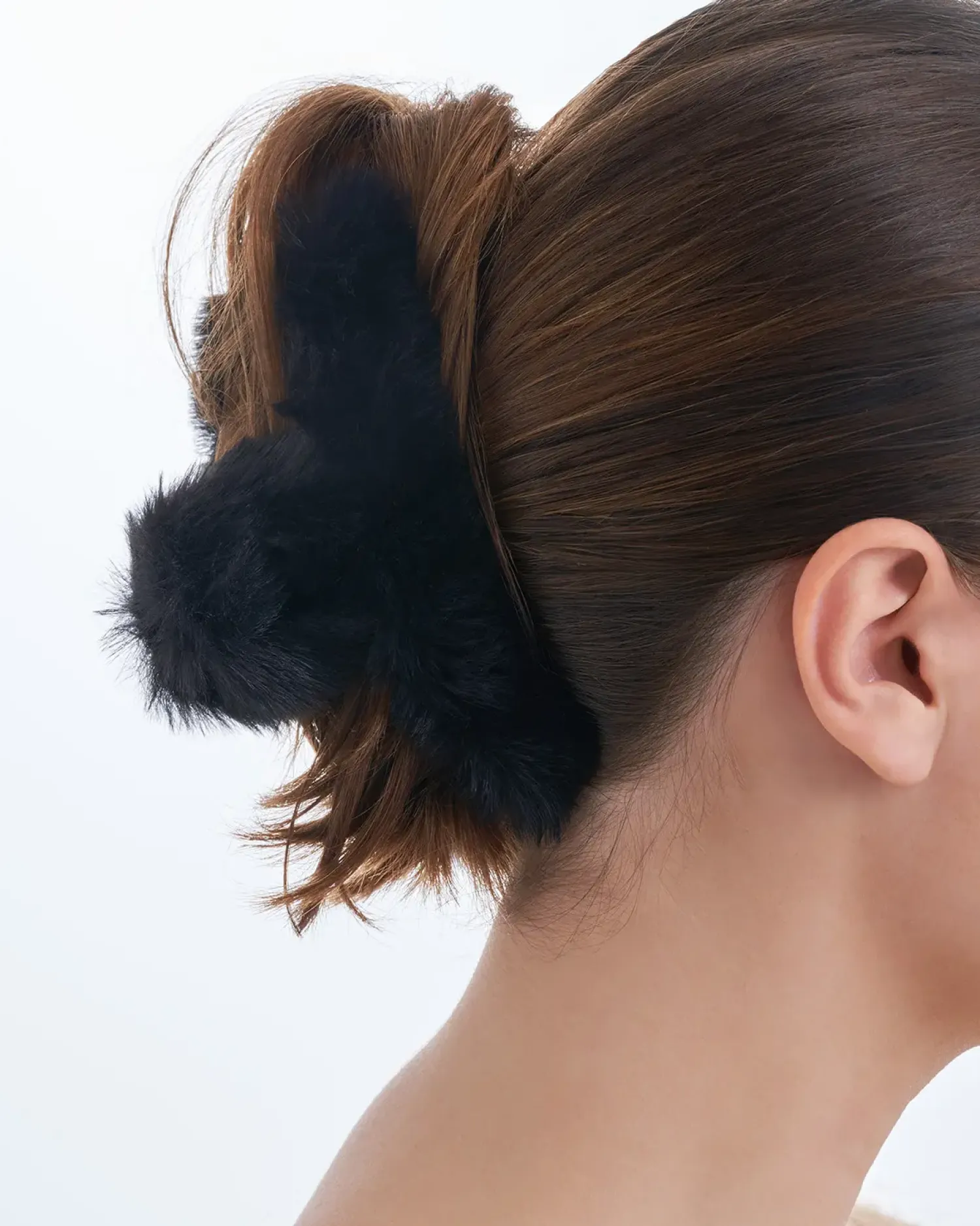 Bijou Brigitte Pince à cheveux - Black Fur New