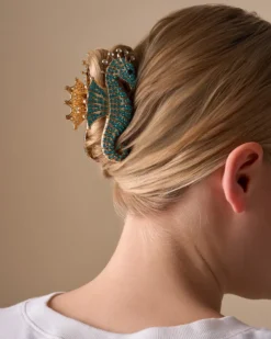 Bijou Brigitte Pince à cheveux - Cyan Sea