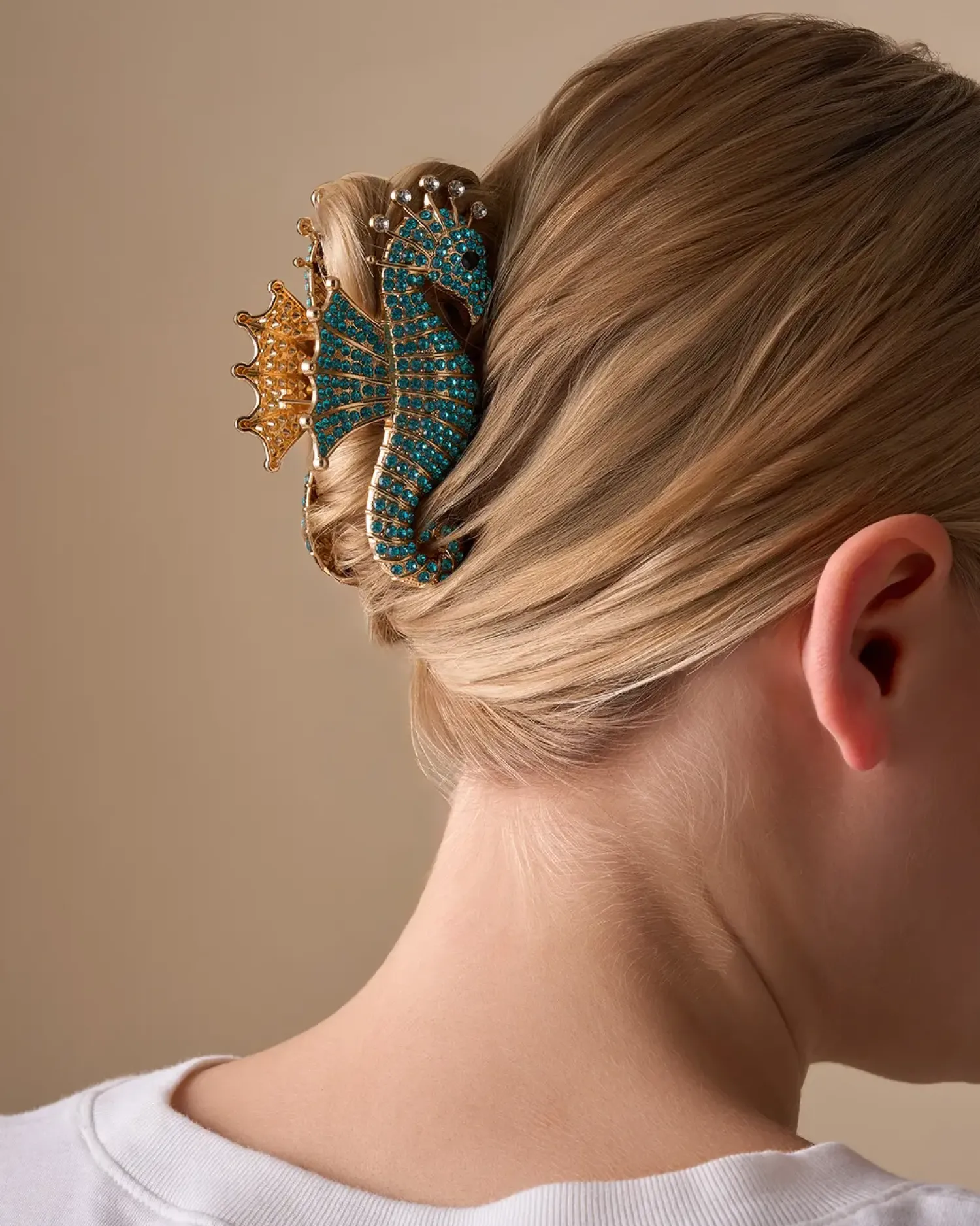 Bijou Brigitte Pince à cheveux - Cyan Sea