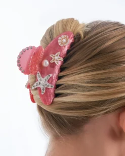 Bijou Brigitte Pince à cheveux - Maritime Red Discount