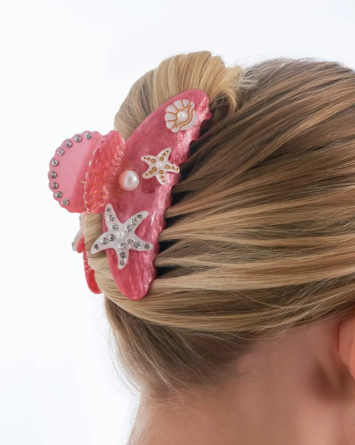 Bijou Brigitte Pince à cheveux - Maritime Red Discount