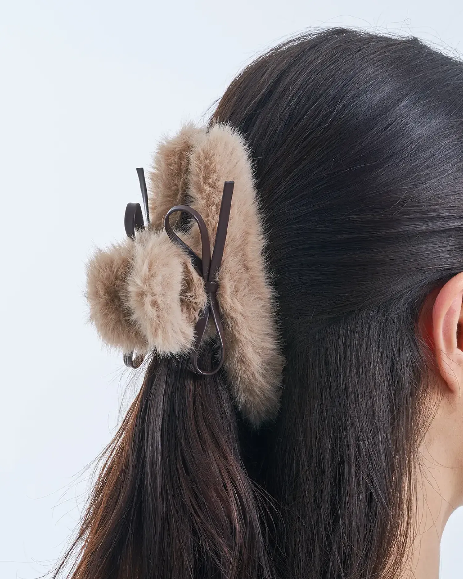 Bijou Brigitte Pince à cheveux - Taupe Fuzz Sale