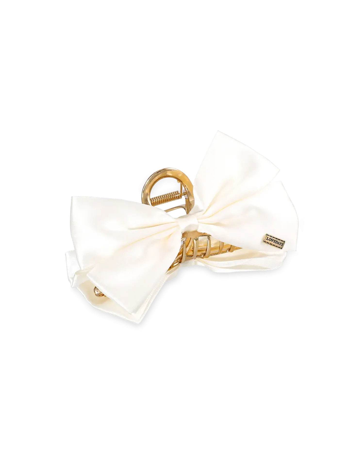 Bijou Brigitte Pince à cheveux - White Bows Clearance