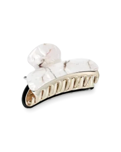 Bijou Brigitte Pince à cheveux - White Marble Clearance
