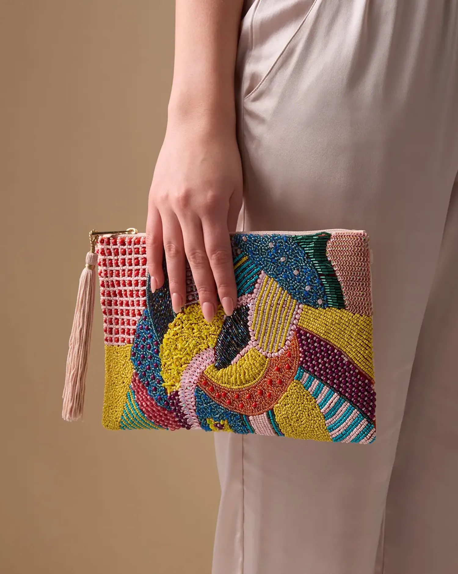 Bijou Brigitte Pochette - Colorful Beads Discount