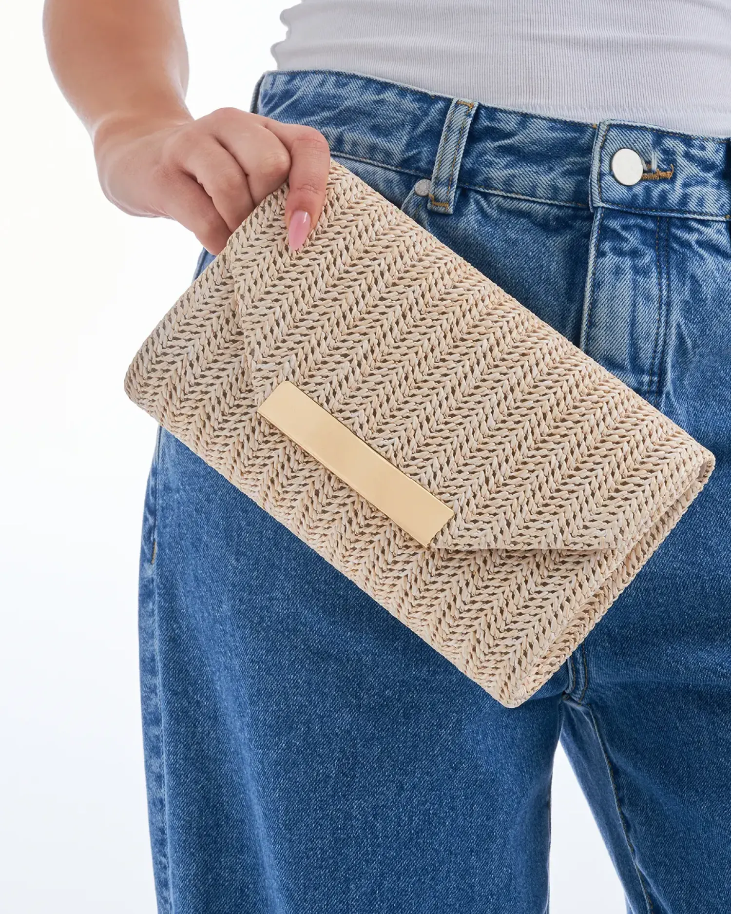 Bijou Brigitte Pochette rigide - Beige Beach Sale