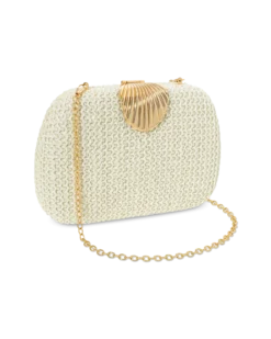 Bijou Brigitte Pochette rigide - White Shell Discount