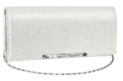 Bijou Brigitte Pochette - Silver Sparkle Discount