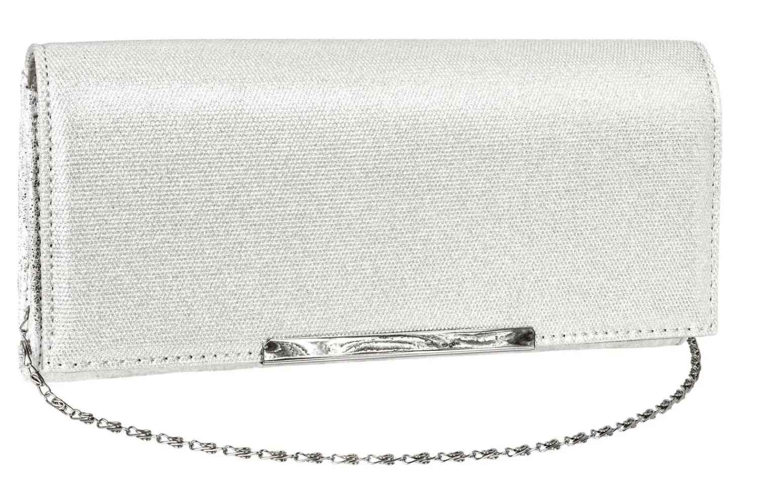 Bijou Brigitte Pochette - Silver Sparkle Discount