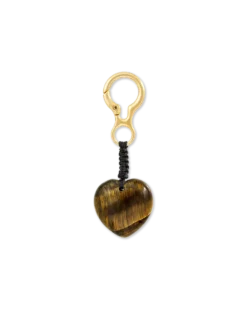 Bijou Brigitte Porte-clés - Brown Heart Outlet