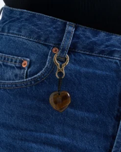 Bijou Brigitte Porte-clés - Brown Heart Outlet