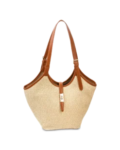 Bijou Brigitte Sac - Beige Straw Discount