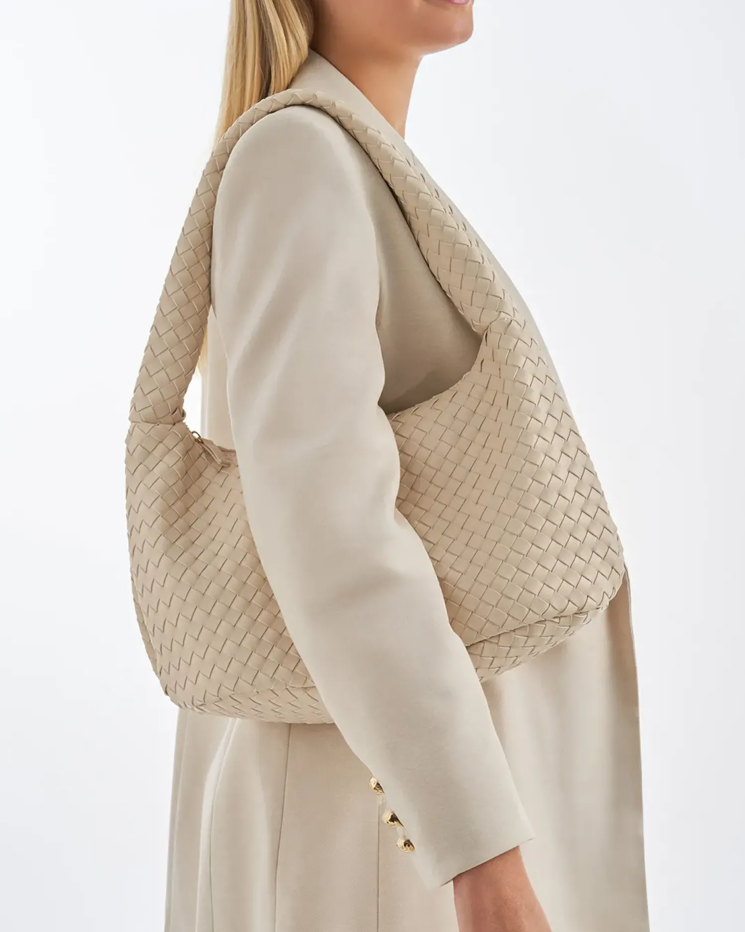 Bijou Brigitte Sac - Braided Beige Hot