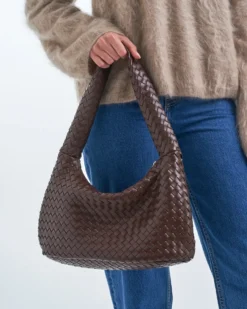 Bijou Brigitte Sac - Braided Brown Outlet