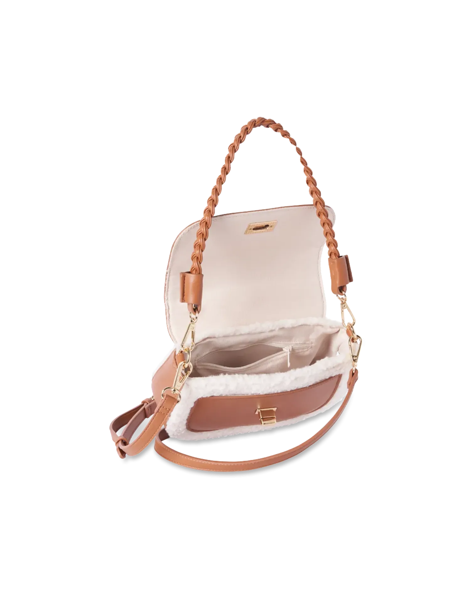 Bijou Brigitte Sac à main - Beige Teddy New