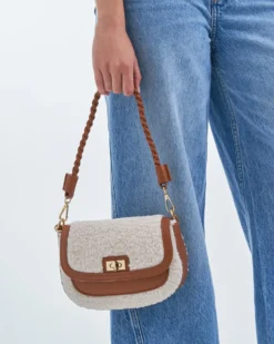 Bijou Brigitte Sac à main - Beige Teddy New