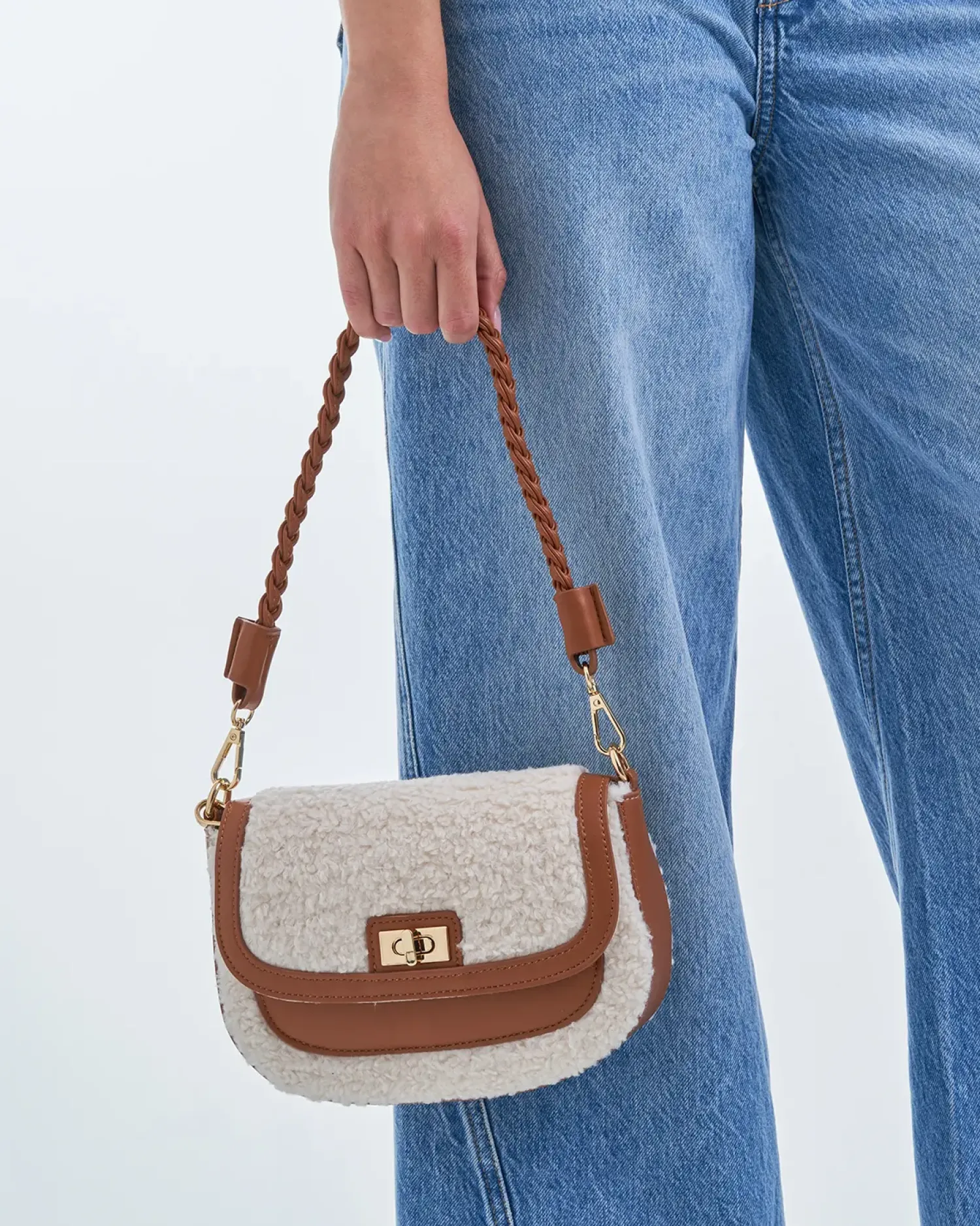 Bijou Brigitte Sac à main - Beige Teddy New