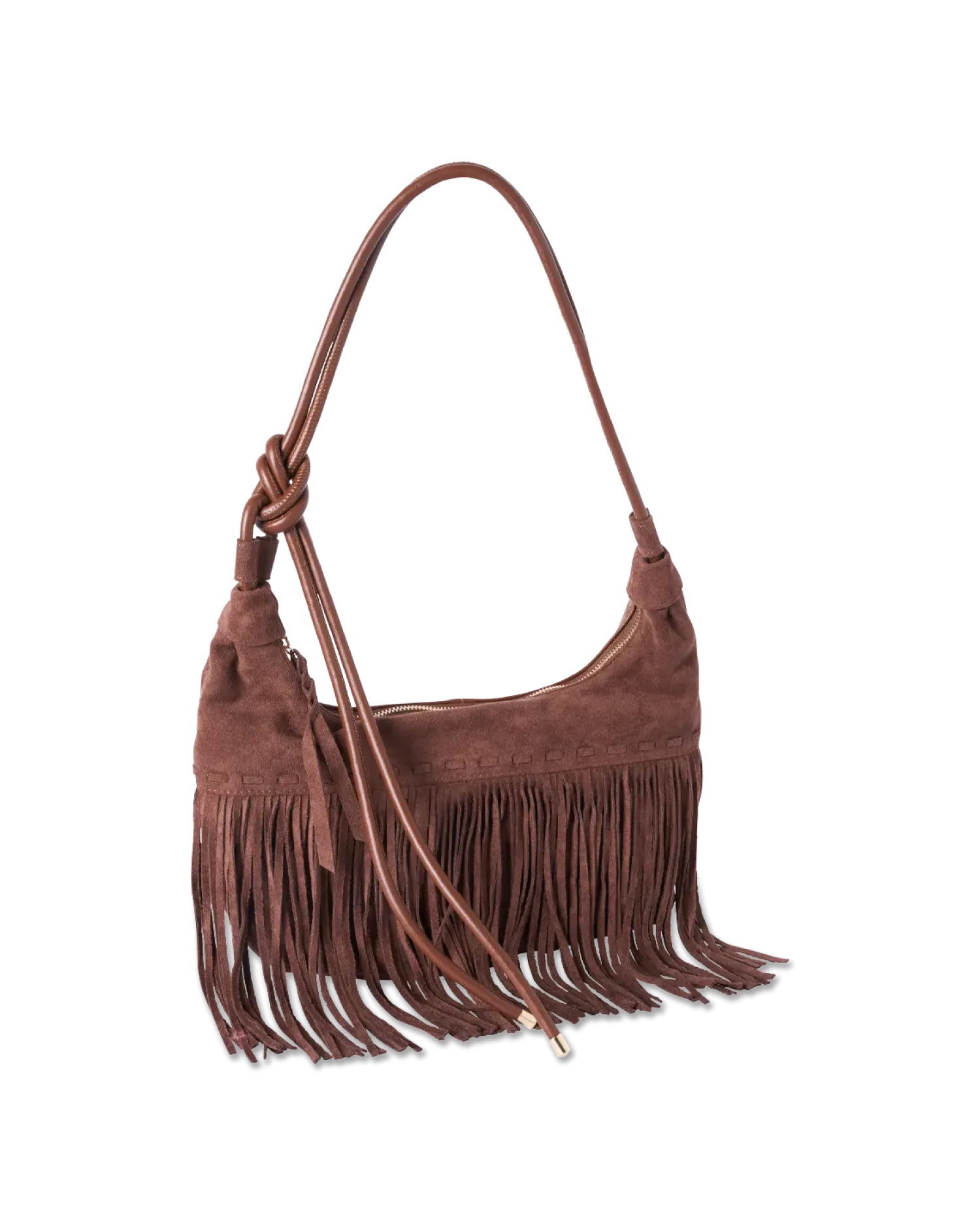 Bijou Brigitte Sac à main - Brown Fringes Discount