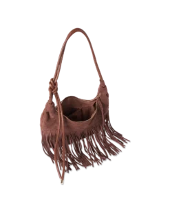 Bijou Brigitte Sac à main - Brown Fringes Discount