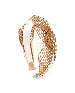 Bijou Brigitte Serre-tête - Brown Raffia Best