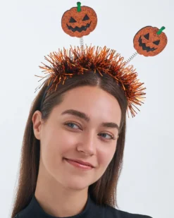 Bijou Brigitte Serre-tête - Glitter Pumpkin Hot