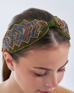 Bijou Brigitte Serre-tête - Green Beads Best