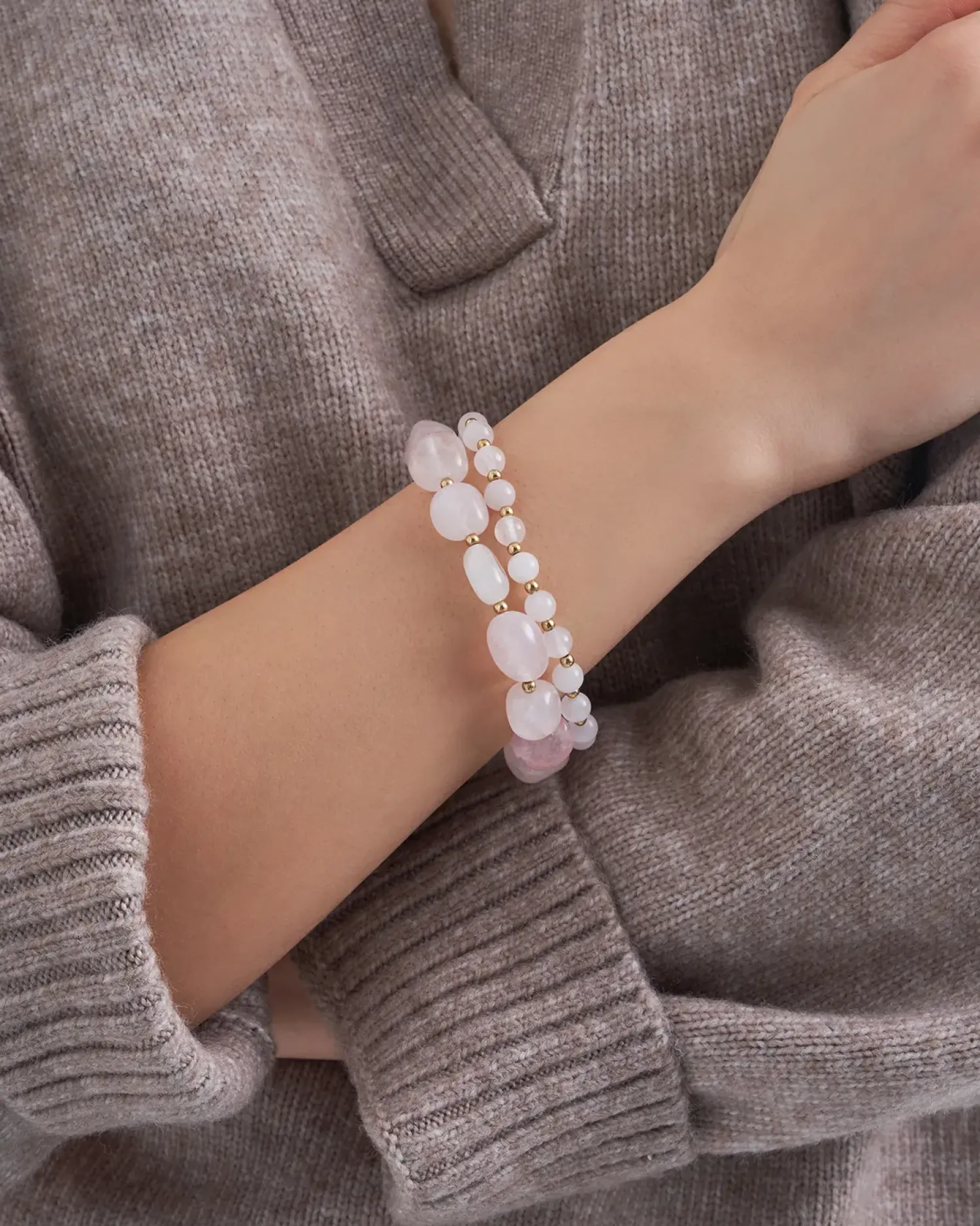 Bijou Brigitte Set de bracelets - Gold Quartz Hot