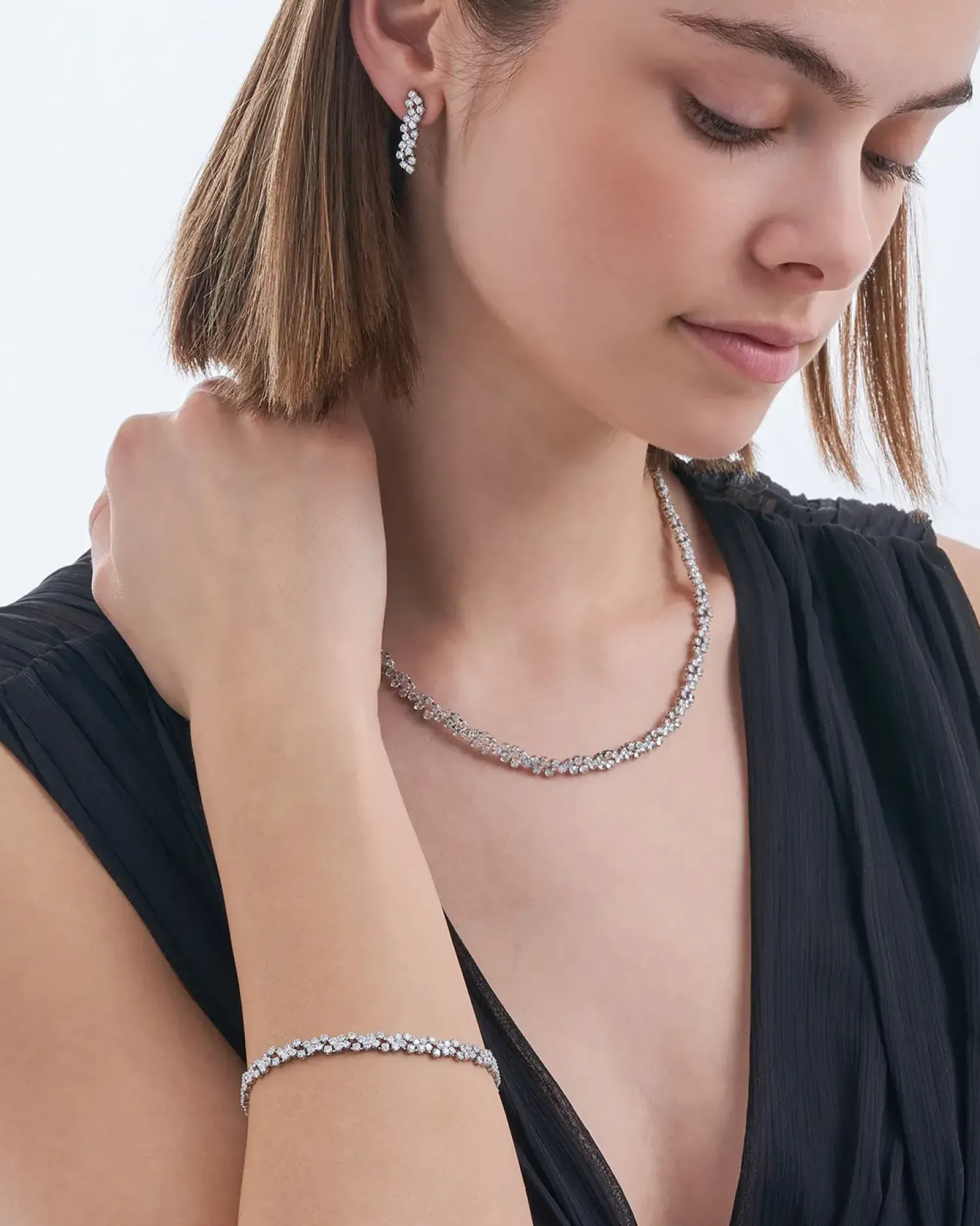 Bijou Brigitte Set - Silver Tears
